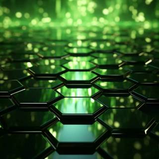 Green futuristic wallpaper