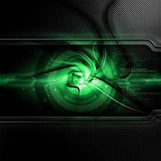 Green futuristic wallpaper
