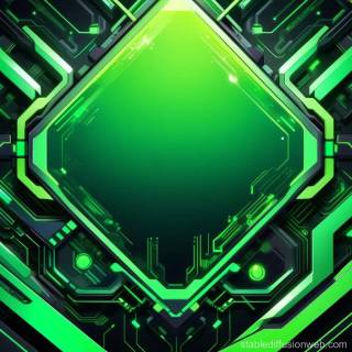 Green futuristic wallpaper