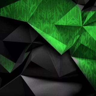 Green futuristic wallpaper