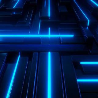 Blue futuristic wallpaper