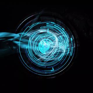 Blue futuristic wallpaper