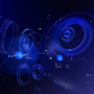 Blue futuristic wallpaper