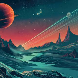 Futuristic abstract wallpaper