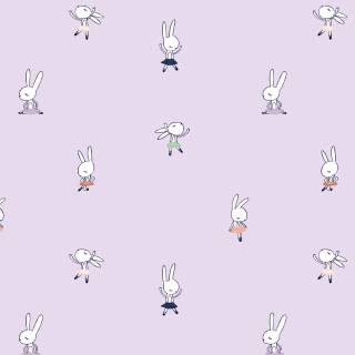 Cute purple bunny wallpaper