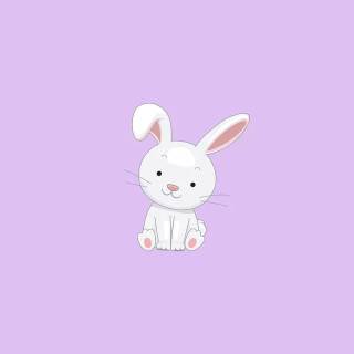Cute purple bunny wallpaper