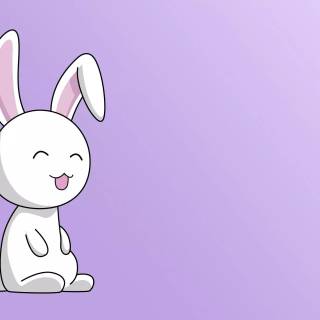 Cute purple bunny wallpaper