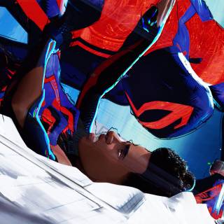 Spider-Mman stopping train wallpaper