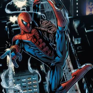 Spider-Mman stopping train wallpaper