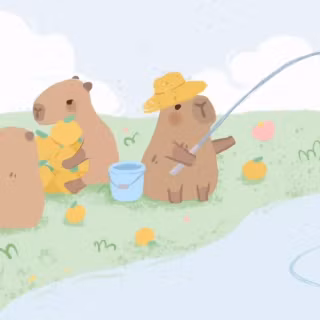 Capybara PC wallpaper