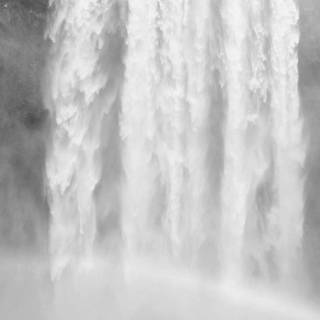 Dark waterfall wallpaper