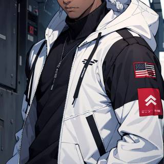 Black skin anime boy wallpaper