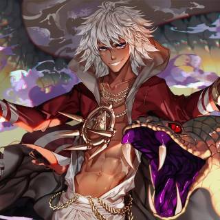 Black skin anime boy wallpaper