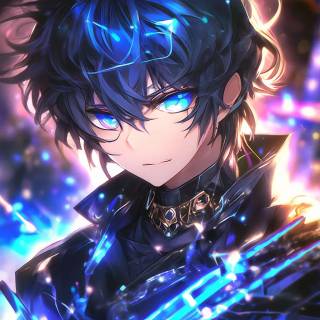 Black skin anime boy wallpaper