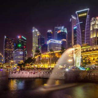 Singapore skyline wallpaper