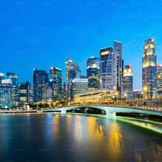 Singapore skyline wallpaper