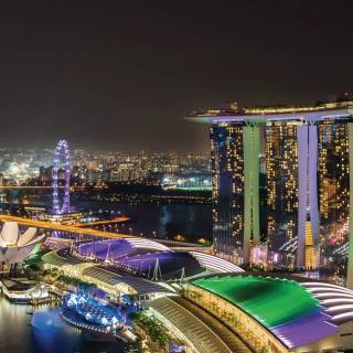 Singapore skyline wallpaper