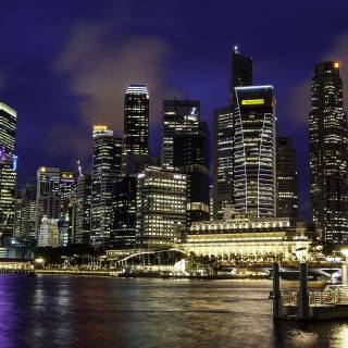 Singapore skyline wallpaper