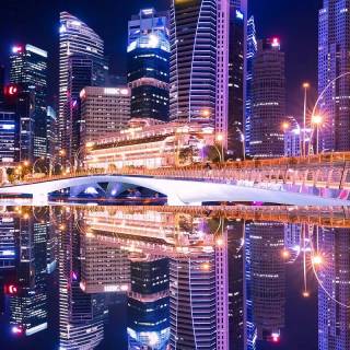 Singapore skyline wallpaper