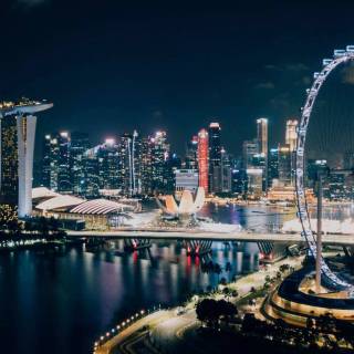 Singapore skyline wallpaper