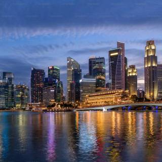 Singapore skyline wallpaper