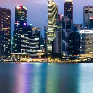 Singapore skyline wallpaper