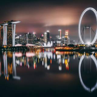 Singapore skyline wallpaper