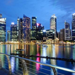 Singapore skyline wallpaper