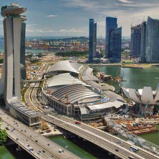 Singapore skyline wallpaper