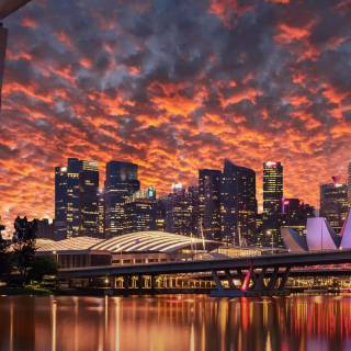 Singapore skyline wallpaper