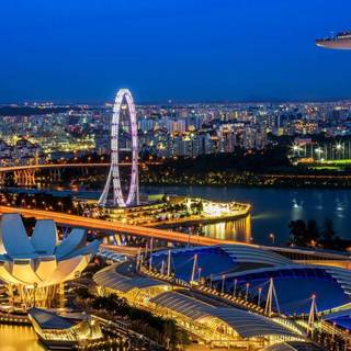 Singapore skyline wallpaper