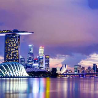 Singapore skyline wallpaper