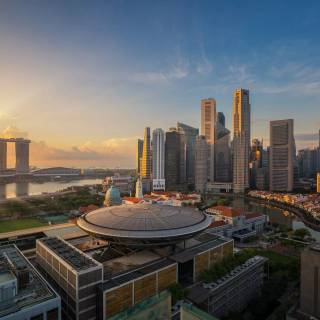 Singapore skyline wallpaper