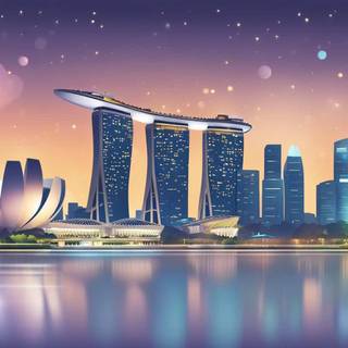 Singapore skyline wallpaper