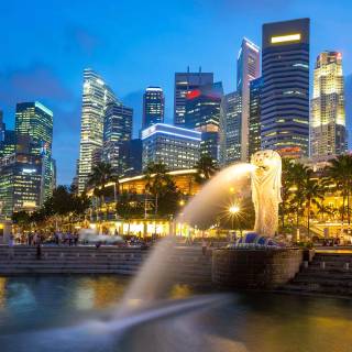 Singapore skyline wallpaper