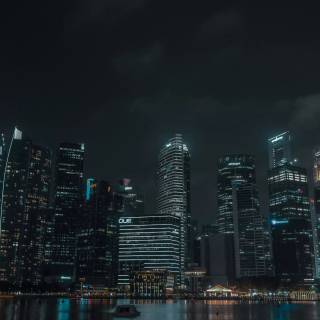 Singapore skyline wallpaper