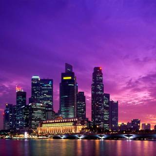 Singapore skyline wallpaper