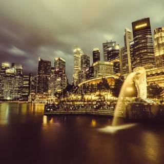 Singapore skyline wallpaper