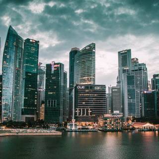 Singapore skyline wallpaper
