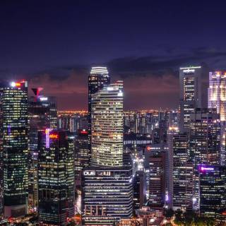 Singapore skyline wallpaper