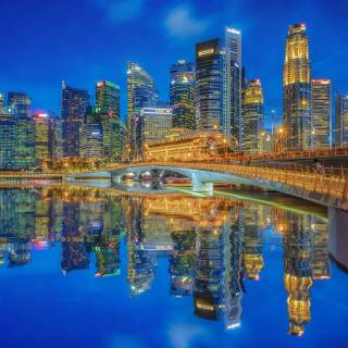 Singapore skyline wallpaper