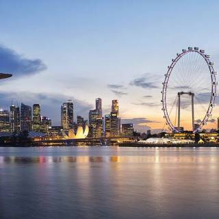 Singapore skyline wallpaper