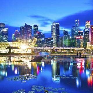 Singapore skyline wallpaper