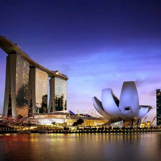 Singapore skyline wallpaper