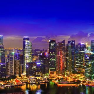 Singapore skyline wallpaper