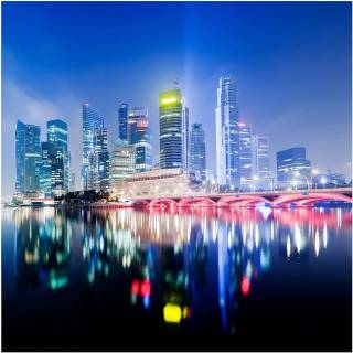 Singapore skyline wallpaper