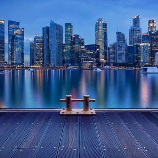 Singapore skyline wallpaper