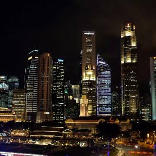 Singapore skyline wallpaper