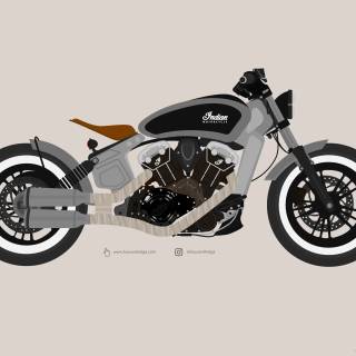 Bobber motorcycle wallpaper