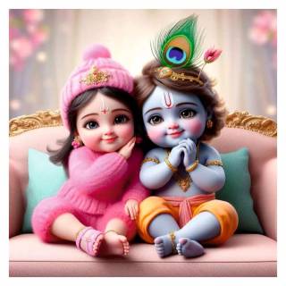 Baby Radha Krishna wallpaper